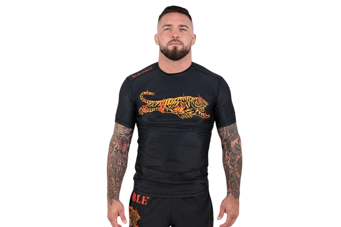 Scramble Burning Tiger Rash Guard